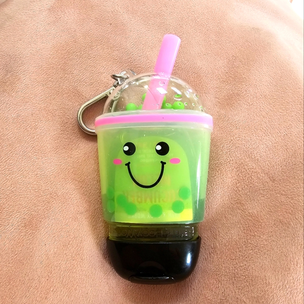 Bath and Body Works Boba Tea Keychain/Hand Sanitizer Holder